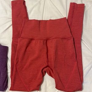 xs coral alphalete leggings